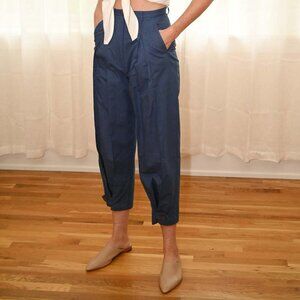 Caron Callahan Deep Blue Ankle Pants